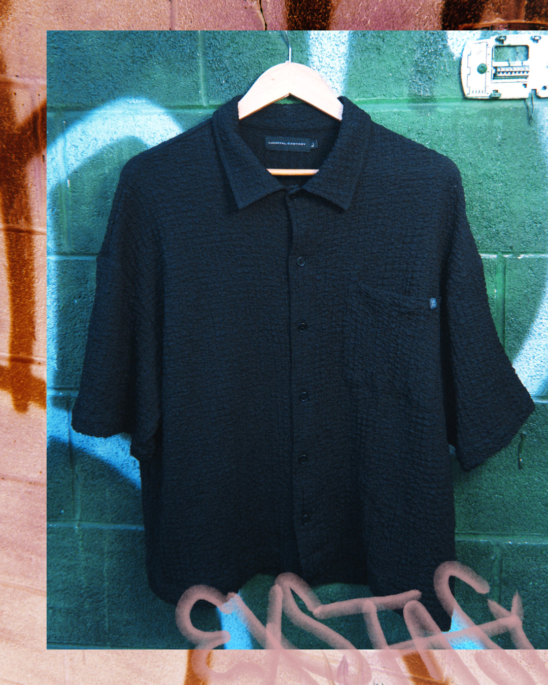 NIGHTWALKER TEXTURED BUTTON UP
